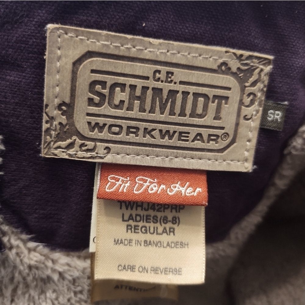 C.E. SCHMIDT WORK WEAR | PURPLE SHERPA LINED COAT - Picture 8 of 8